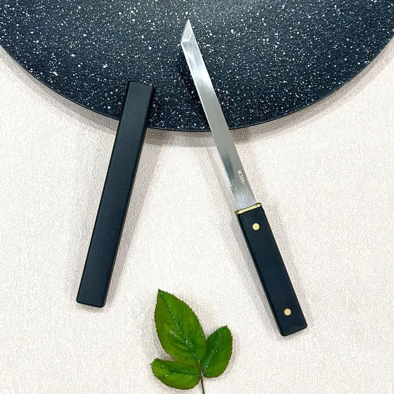 Dao Tanto Mini Nhật Bản Gọt Hoa Quả, Thái Sashimi lưởi Thép Không Gỉ dài 20cm 7