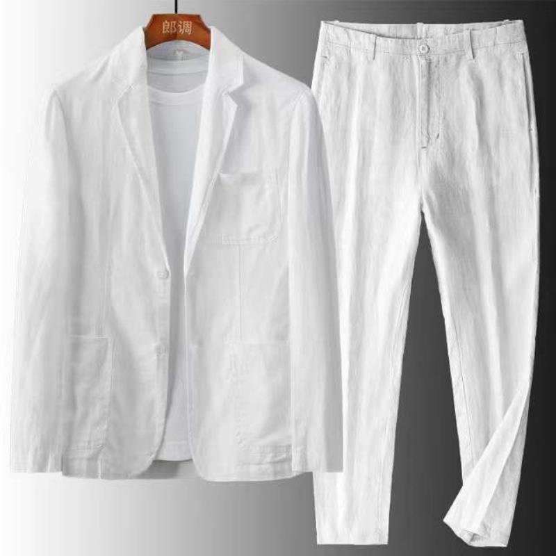 Product Introduction of Bộ Đồ Da Lộn Thường Ngày Đơn Giản, Dành Cho Nam, Bộ Hai Mảnh, Thích Hợp Cho Mùa Xuân Và Mùa Hè, Mỏng Và Hợp Xu hướng, Thời Trang Hàn Quốc, Dáng Rộng Vừa Vặn, Năm 2025 1