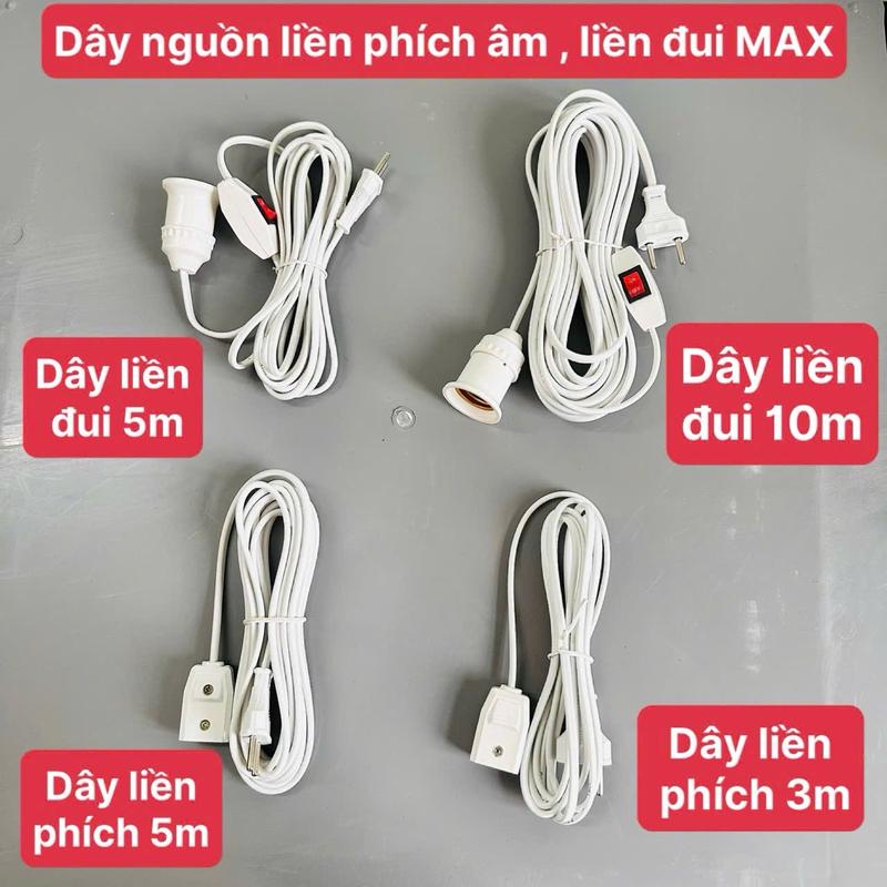Dây nguồn liền phích cắm âm max chuyên dùng để cắm nối tiếp các loại thiết bị điện công suất nhẹ