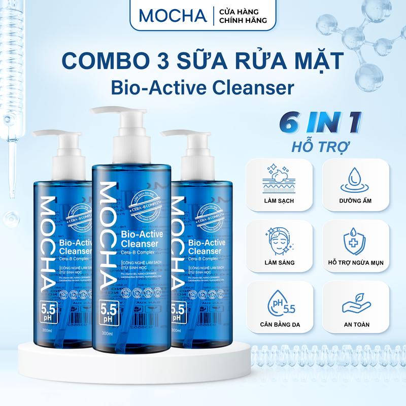 Sữa Rửa Mặt Bio Active Cleanser Mocha 300ml Skincare 5