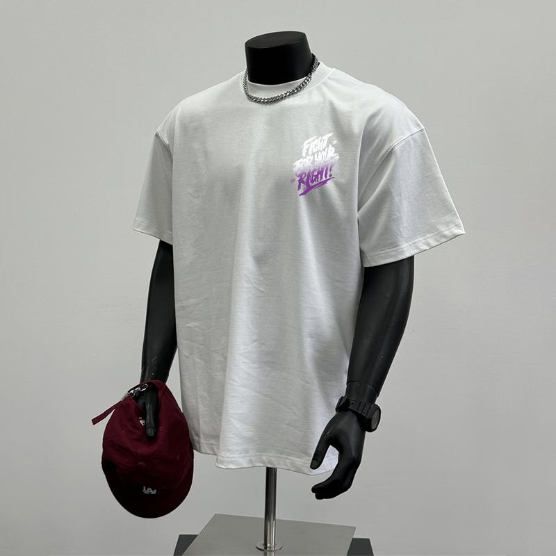 Product Introduction of 100% Cotton Vintage Casual Retro Design Short-sleeved Oversize T-shirt Crew Neck Top for Men and Women Unisex Streetwear 1