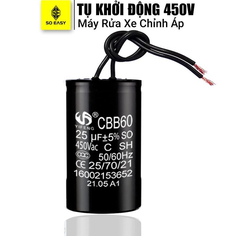 Tụ may rửa xe, máy bơm nước, CB điện đề 25UF, C0004-72 thay cho dòng máy gia đình chỉnh áp được zukui RS3, S7, S8, so easy 2800, 3500