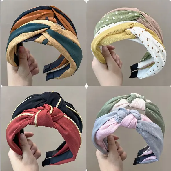 Bando Korea Wanita Dewasa Motif Lucu HeadBand Korea Bandana Kain Import Premium  Anak Aksesoris 1