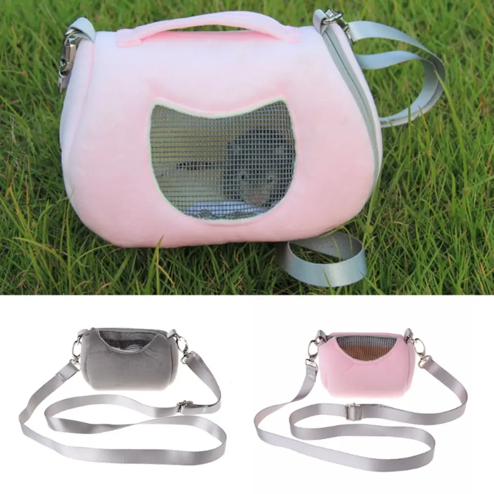 thfeng 1 PCS Portable Guinea Pig Outdoor Small Pet Pet Travel Bag Hamster Carrier-Handbag Shoulder Strap