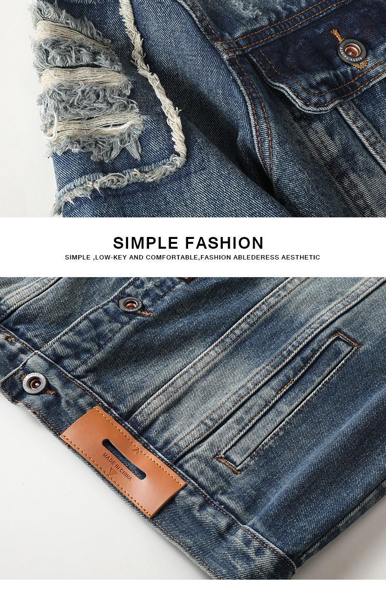 Product Introduction of 703 Áo Khoác Nam Cổ Điển Chất Lượng Cao Menswear Có Túi áo  khoác áo  da áo  khoác 8