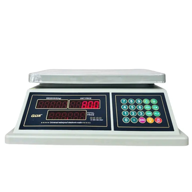 Cân điện tử tính tiền 2 mặt qua 832 30kg & 40kg chống nước cao cấp BH 1 năm 3