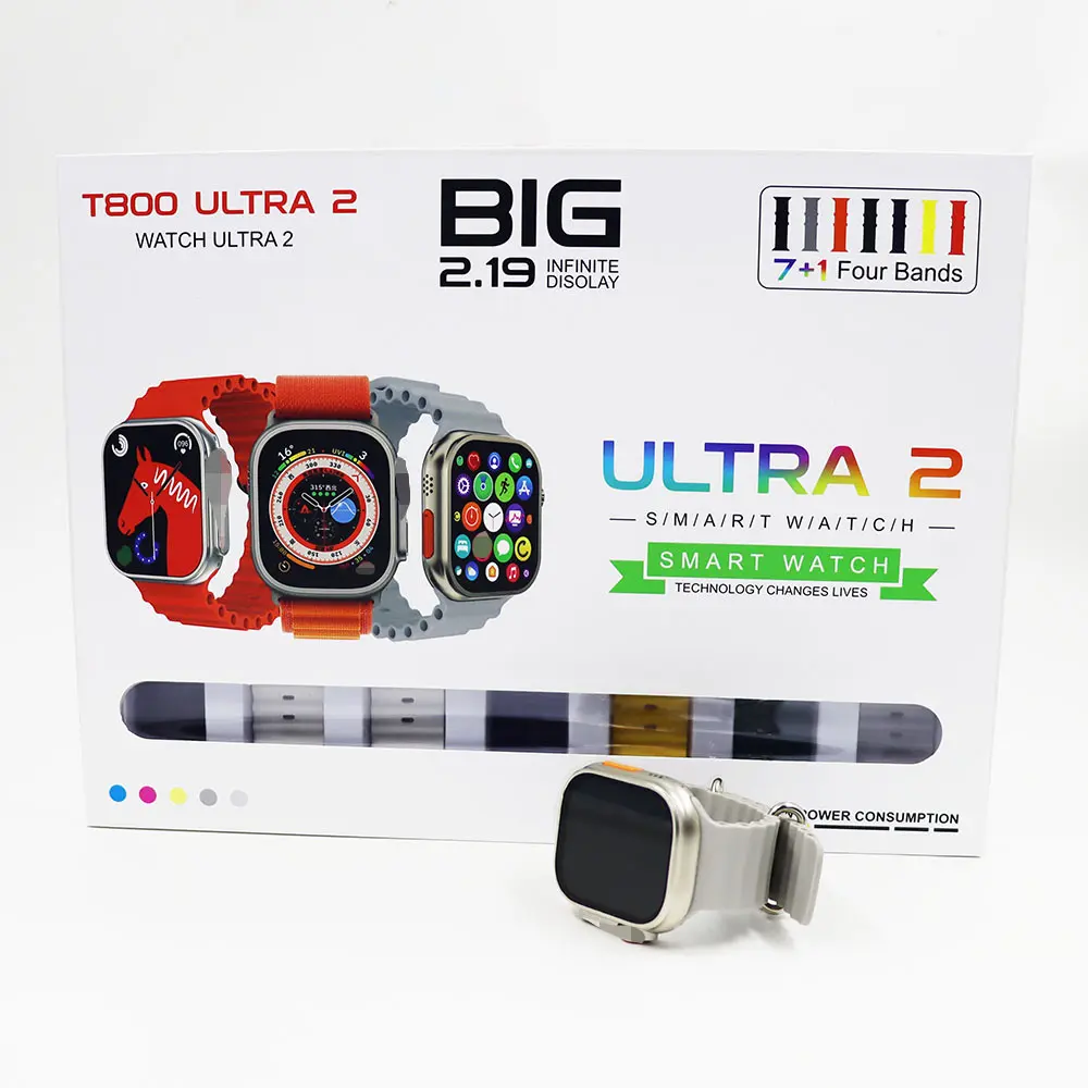 Đồng Hồ Thông Minh, T800ULtra2, 7 trong 1, Chức Năng Gọi, Đo Nhịp Tim, Đếm bước đi, Điều Khiển Từ Xa, Vòng Đeo Tay Ảnh, Năm 2025