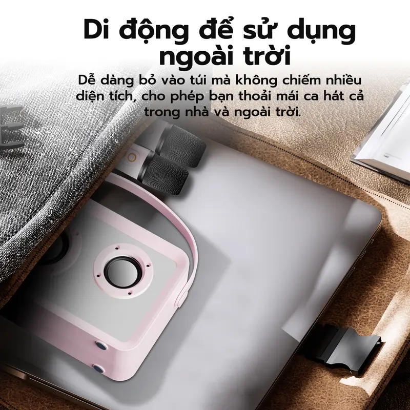 [GOOJODOQ x KOC/KOL ]Loa Bluetooth Karaoke K56 ,  Chống bụi, nước IP67, Loa Bass Mạnh , Tặng Kèm 2 Micro Không Dây Thiết Kế Sang TrọNG PHÙ HỢP LÀM QUÀ TẾT, QUÀ CHO NGƯỜI YÊU Nghe Nhạc Kem 6