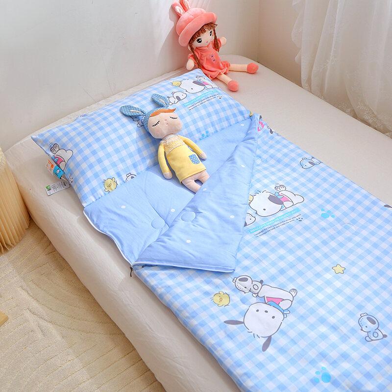 Pure Cotton Children's Sleep Bag Anti-Kick Baby Summer Lightweight Blanket Four Seasons Universal for 5-12 Years Old Kids 5