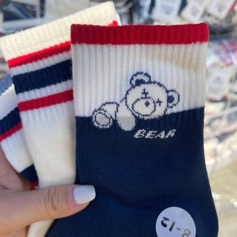 Set 10 đôi tất cotton cho bé trai từ 1 đến 12 tuổi, sợi bông mềm mại 2