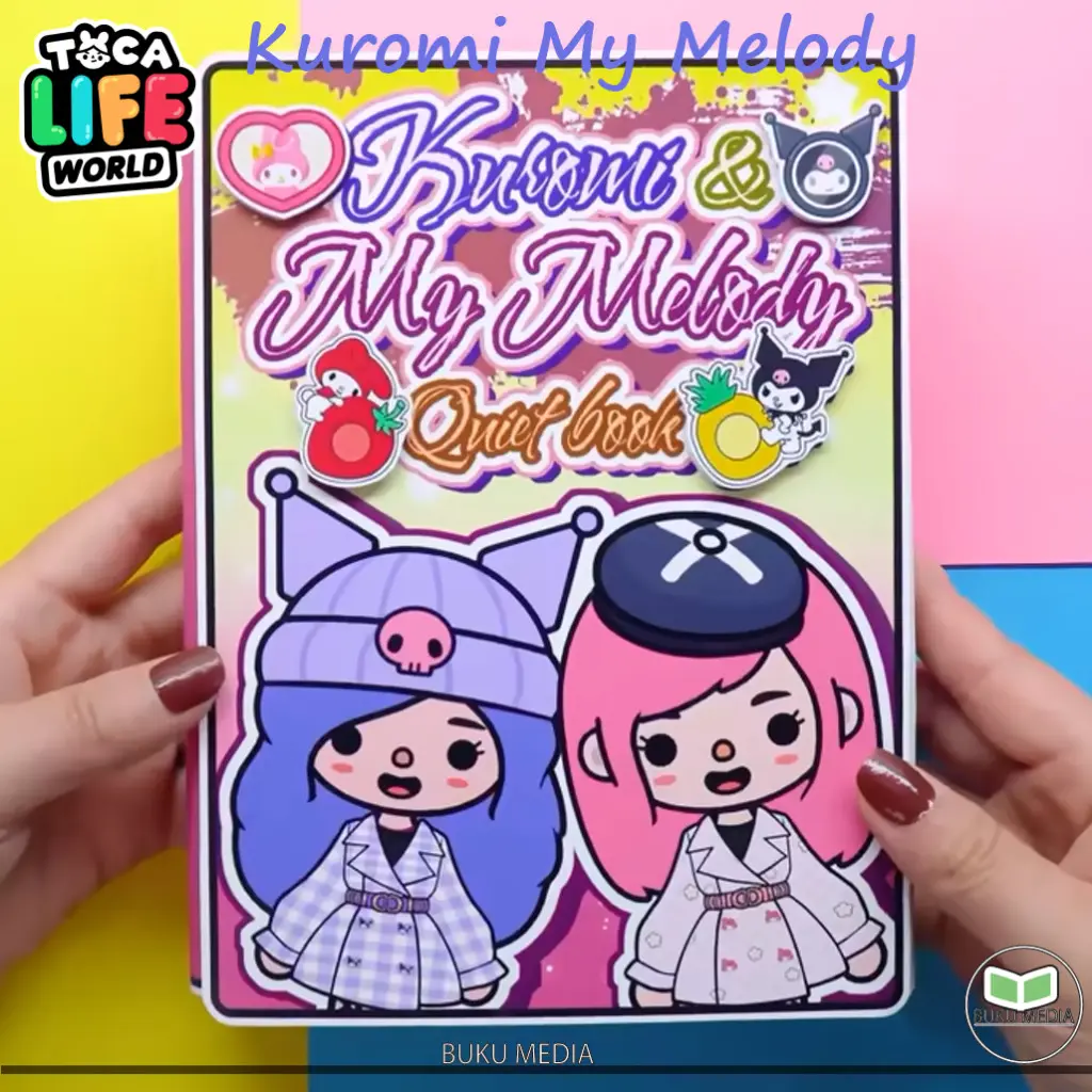 paper doll house Toca Boca Kuromi my melody busy book mianan kertas edukatif anak perempuan