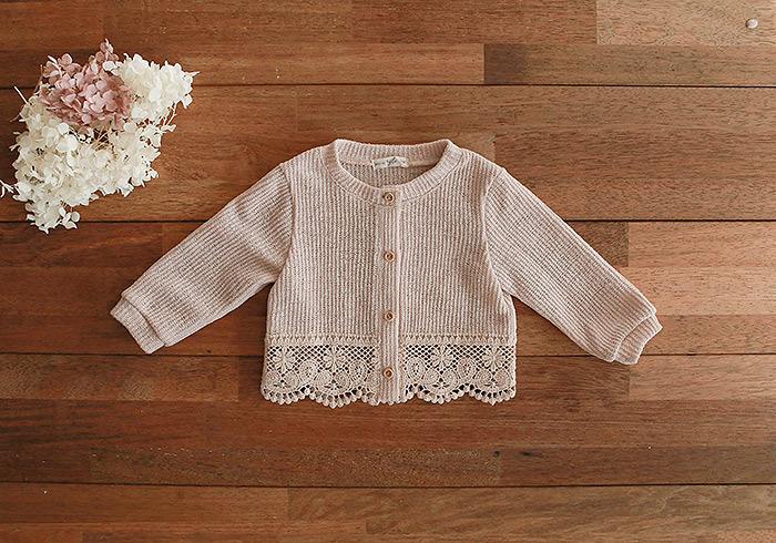 Product Introduction of Korean style girls' baby and infant lace air conditioning shirt ins casual sun protection clothing cardigan coat all-matching cardigan 18