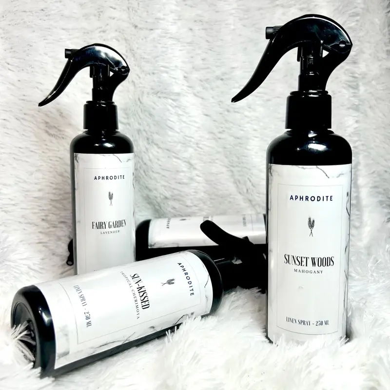 Linen Spray Antibacterial - Pengharum pakaian - Bed Spray - Fabric Spray - Pewangi Baju dan Ruangan - Room Air Freshener - Aphrodite cairan anti bakteri parfum kamar tanpa aerosol tanpa bilas 0