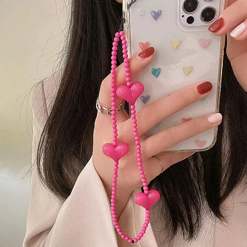 Gantungan hp tali hp love mutiara | Phone strap phone charm ala blackpink 1