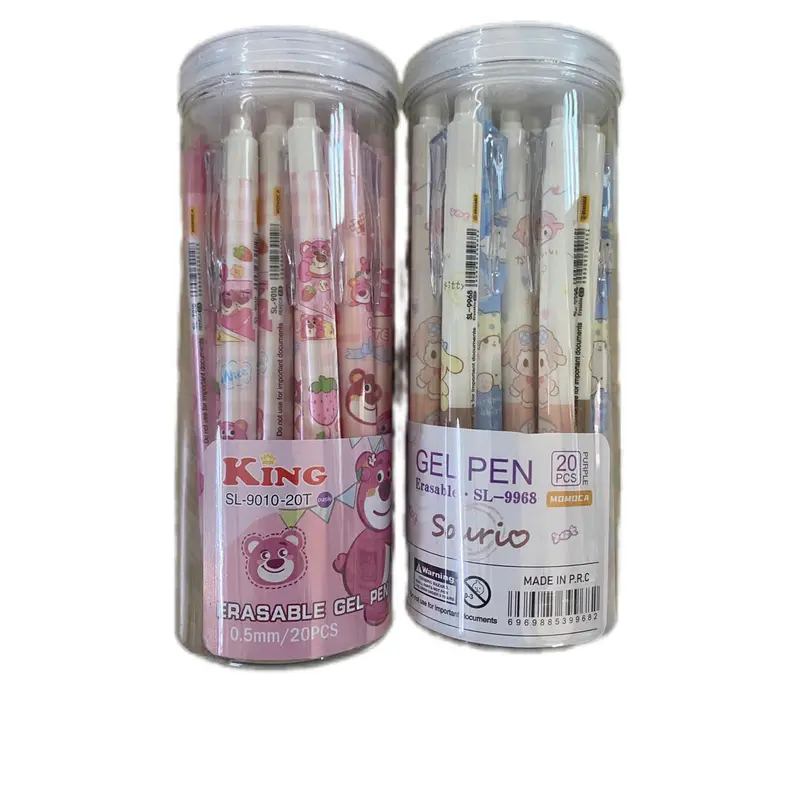 LON 20 CÂY BÚT BI BẤM XÓA ĐƯỢC MẪU NGẪU NHIÊN (xanh/tím) but gel bam xoa duoc 6