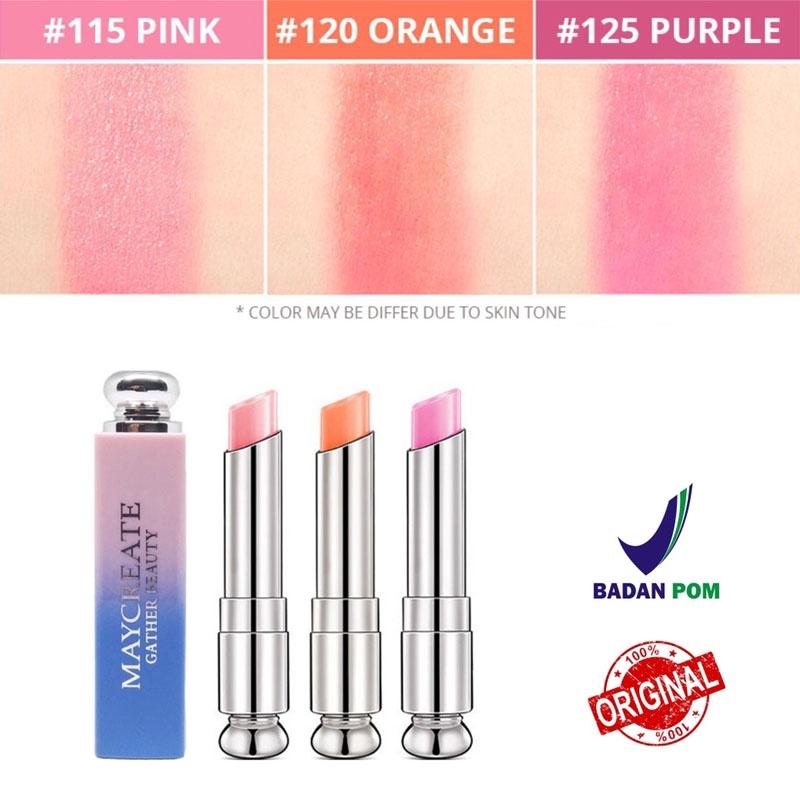 [COD] Maycreate Moisturizing Lipstick Melembabkan Tahan Air Dan Tahan Lama BPOM 2