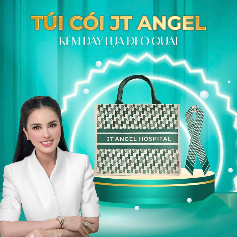 Product Introduction of JT10 - [Size nhỏ] Túi cói thời trang JT Angel - Nhẹ nhàng, xinh xắn, thời trang, túi rộng thoải mái 0