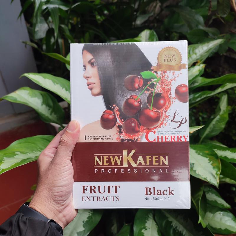 Thuốc nhuộm đen New Kafen cao cấp phủ bạc và không dính da đầu 500ML