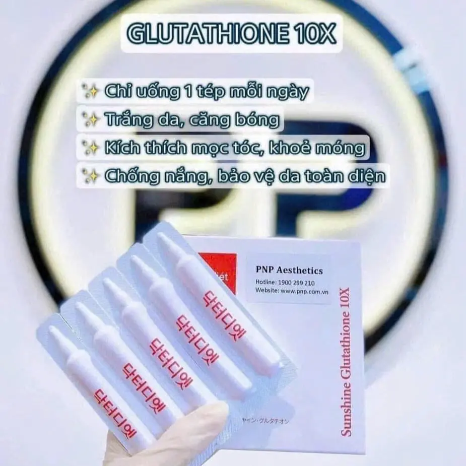 sunshine glutathione 10x Dr.diét _ Uống trắng Sunshine Glutathione 10X
