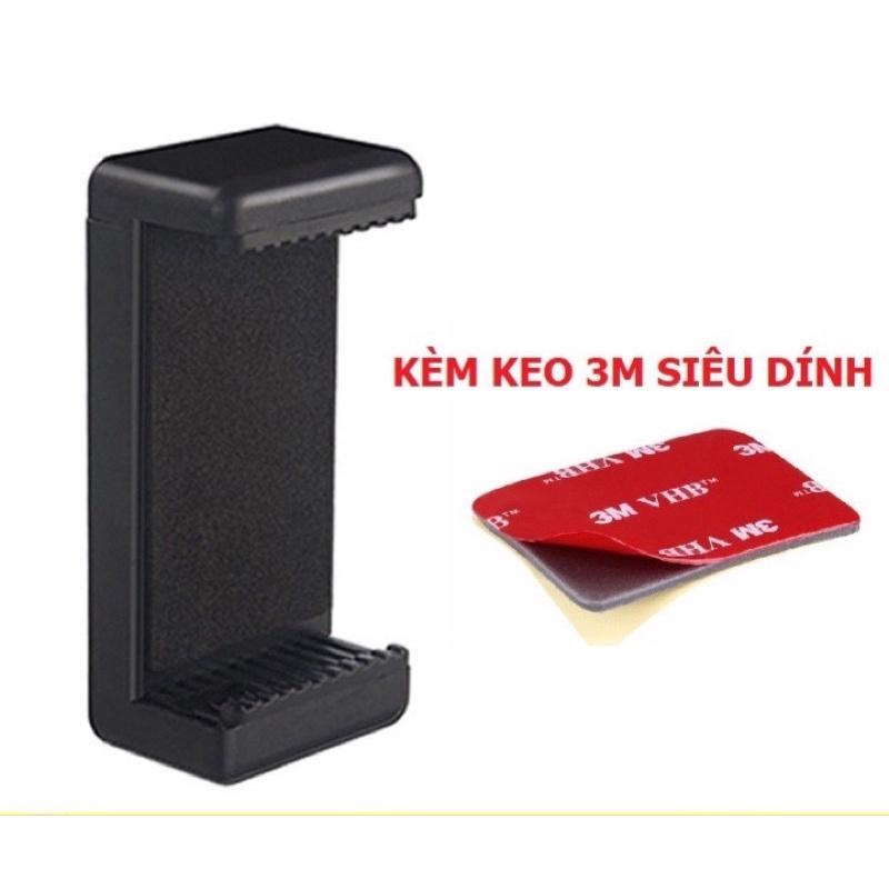 Kẹp điện thoại dán xe máy dán trên mặt đồng hồ Tặng băng dính 3M Đầu Kẹp Điện Thoại Gắn Tripod live stream đỡ điện thoại 1