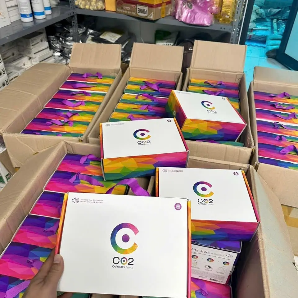 Mặt Nạ CO2 Carboxy Sound Thanh Lọc Da Đa Tầng Hộp 5 Miếng Cosmetics