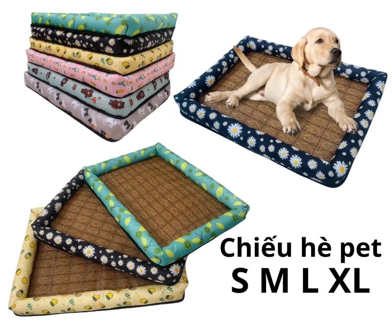 (Rẻ vô địch)Đệm Chiếu Điều Hoà nhiều màu sắc mới cho pet từ 2kg đến 35kg ,thoải mái , thoáng mát 5