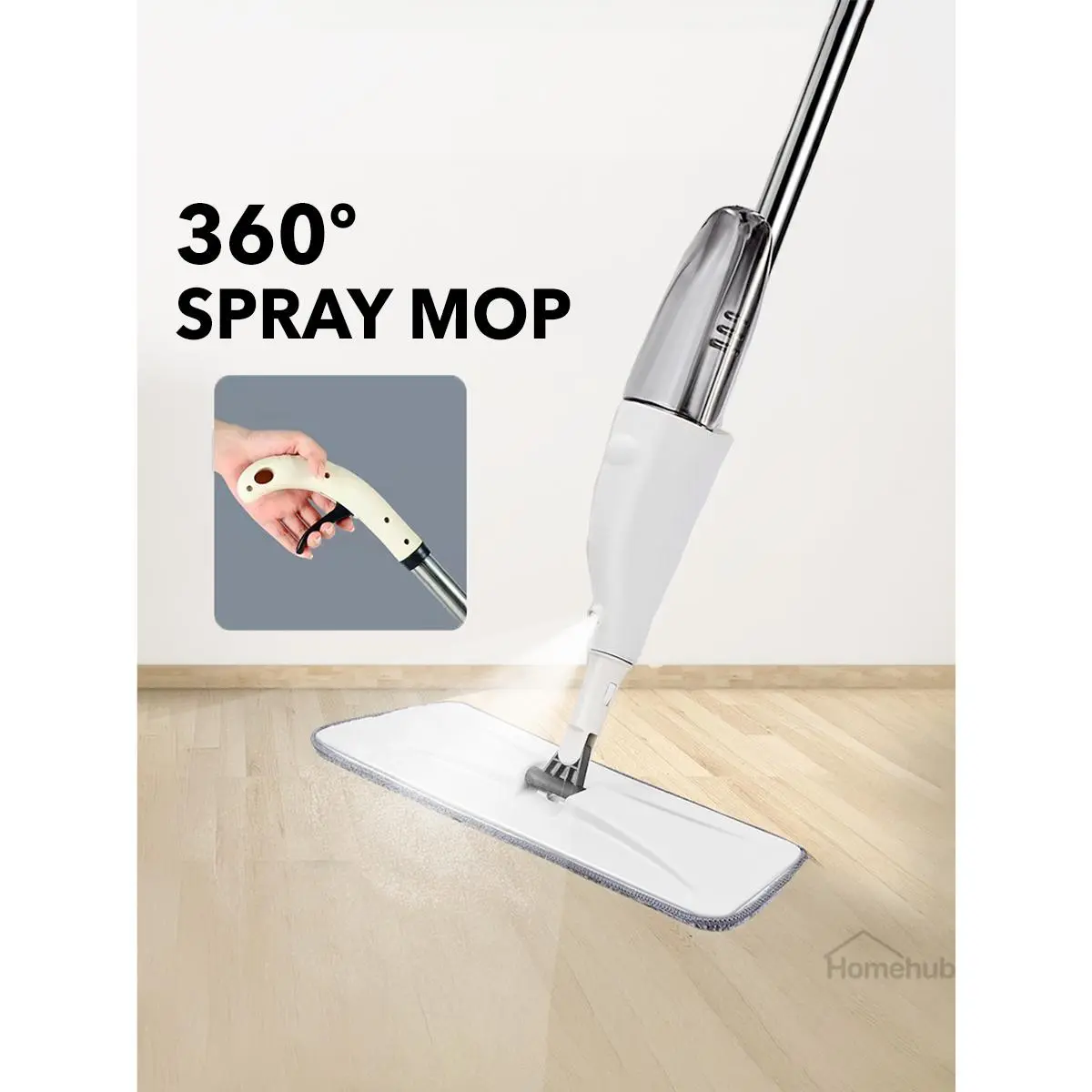Homehub Spray Mop With Water Spraying Flat Mopping
