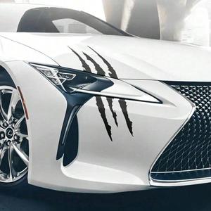 Calcomanía de Raya Rasgada con Garra para Coche, Marcador Universal de Raya Rasgada con Garra de Monstruo, Accesorios de Decoración para Coche Reflectantes e Impermeables
