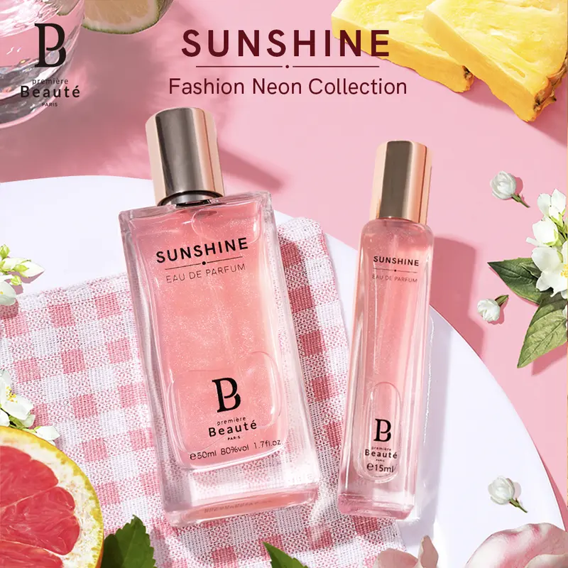 READY STOCK [ ORIGINAL+ BPOM ] Premiere Beaute Eau De Perfume Fashion Neon Collection Sunshine 15ml 50ml Parfum neon Wangi Murah banget Tahan Lama Uniseks Fruity Bunga Woody Ori Perempuan Terwangi Uniseks 1
