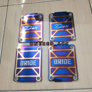 holder roadtax burntipe titanium - holder jdm bride defi hks - rodtax titanium kaca mobil