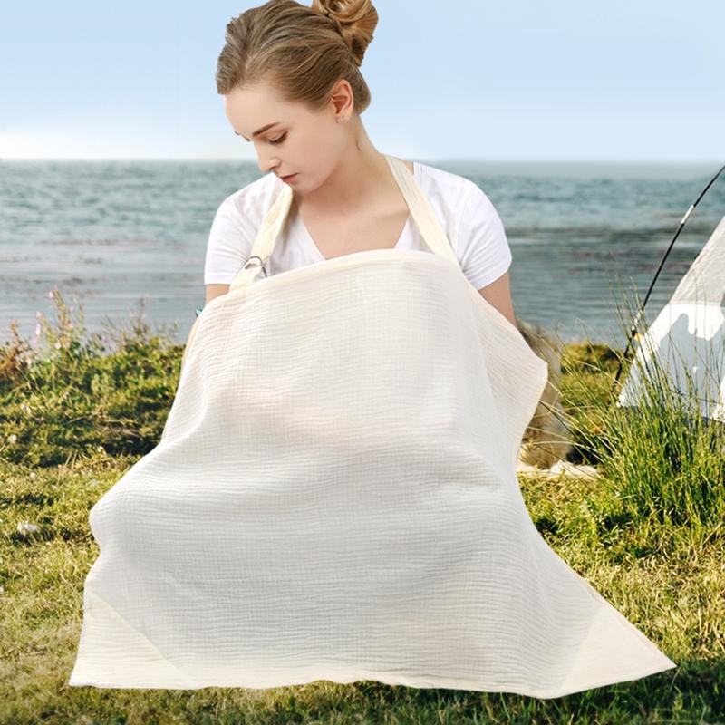 WANG Practical Stroller Blanket Cotton Nursing Cloth Lovely Breastfeeding Apron Gift 4