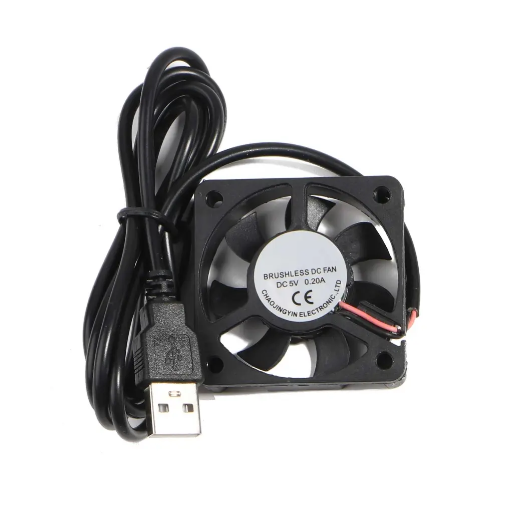 Ổn nhiệt quạt USB, 5V, Thích hợp cho quạt CPU, với đầu nối USB, 4500-5500RPM, quạt làm mát xả, 50x50mm, thay thế