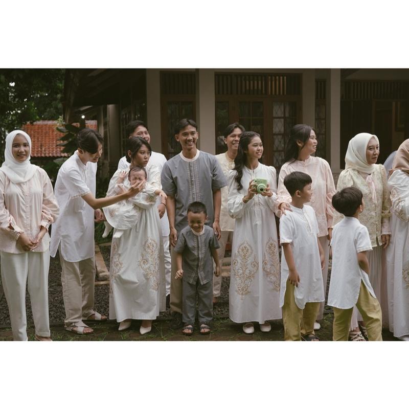 Bohopanna Kurta Set Setelan Baju Raya Lebaran Anak Bayi Ayah Pria Dewasa 7