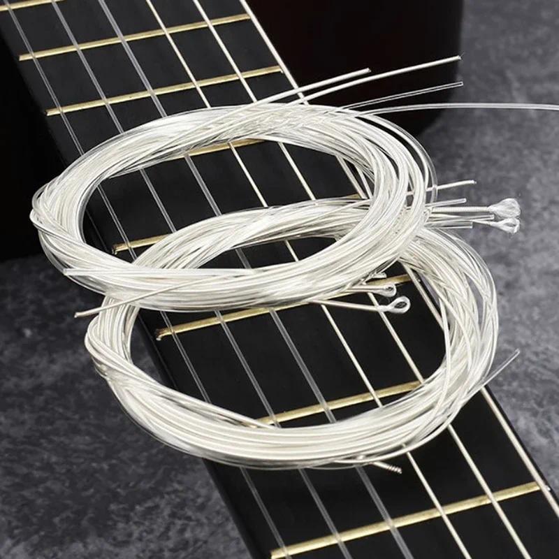 Product Introduction of 6PCS/Set Acoustic Guitar Strings Nylon Guitar Strings Set E-A for Acoustic Folk Guitar Classic Guitar Parts Accessories 1
