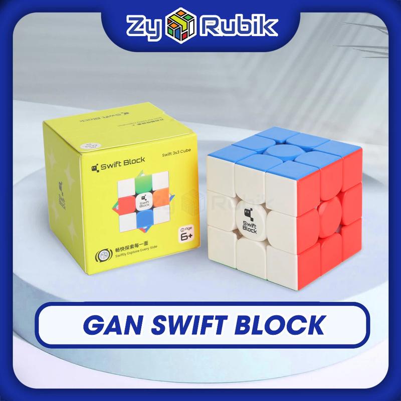 [Tặng Đế Kê Rubik Miễn Phí] Gan Swift Block 2023 Stickerless Có Nam Châm - Rubik 3x3x3 - Đồ Chơi Giáo dục- ZyO Rubik 3x3