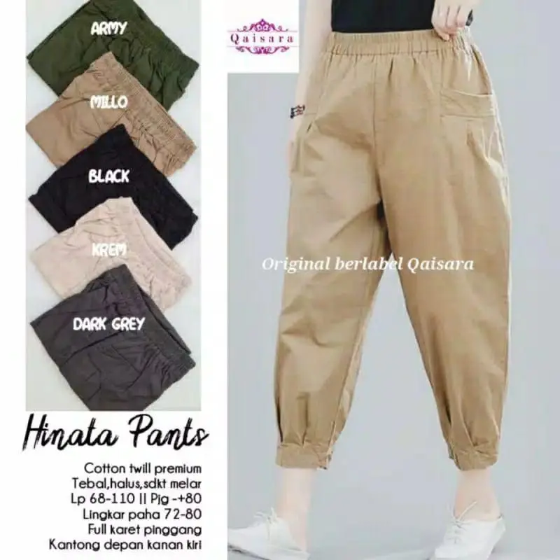 Celana Korean Style Wanita Mera Pants Twill Combed 6