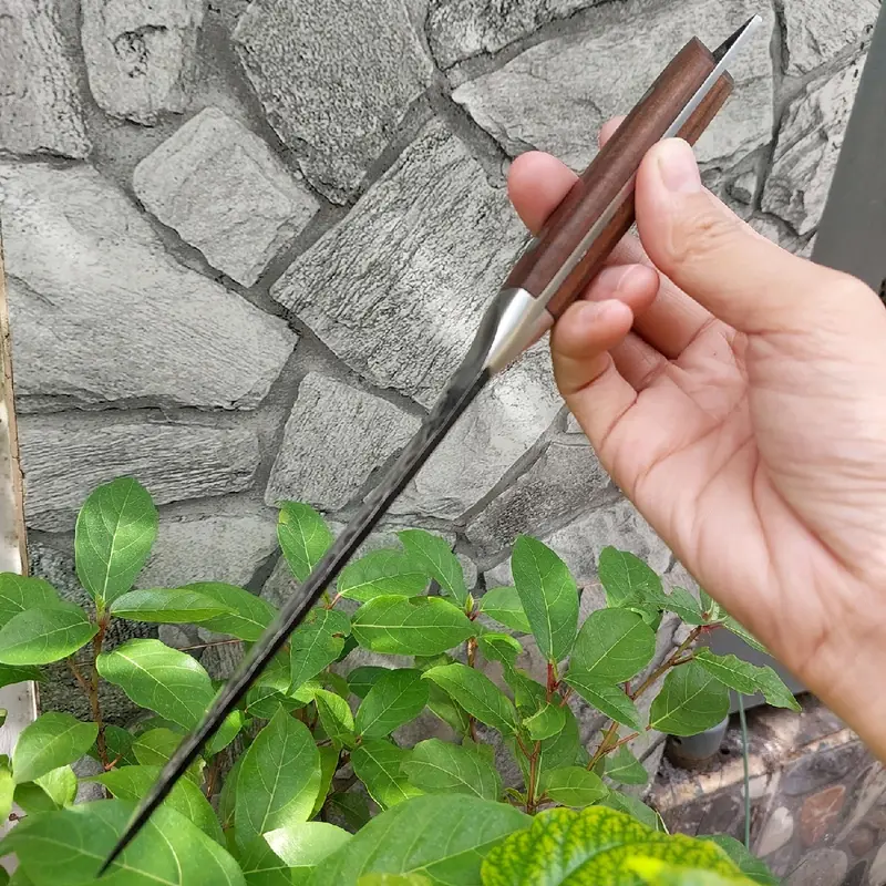 Dao Lọc Thịt Cá Dài 26cm Cán Gỗ, dao làm bếp chống rỉ, dao pha lóc thịt heo 5