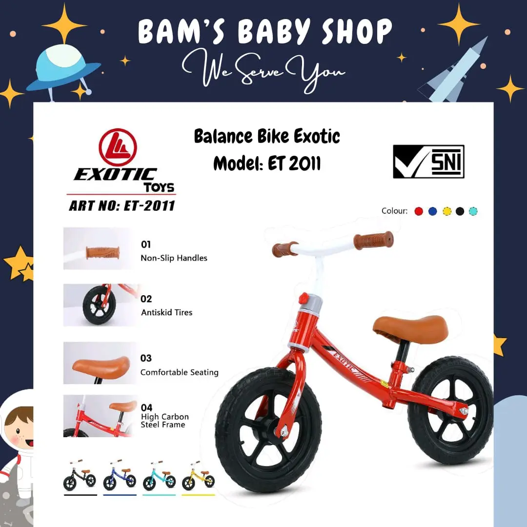 [BAMS] SEPEDAH KESEIMBANGAN ANAK BALANCE BIKE RODA DUA ET 2011 2017 AT 7901 PMB BK01 Belajar sepeda