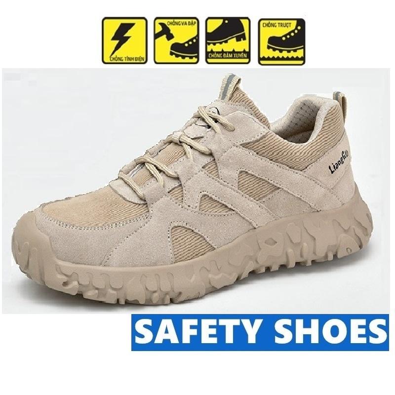   GBH08  Giày Bảo Hộ Lao Động Mũi Thép-Đế kevlar  ,Giày Công Trình Dáng Thể Thao BH8 -Chống Đinh,Chống Trơn Tăng 1Size  
