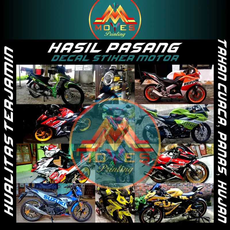 TERBARU DECAL STIKER MOTOR FULL BODY HONDA SCOOPY ESP FI 2013-2017 DESAIN HAYABUSA Motorcycle 7