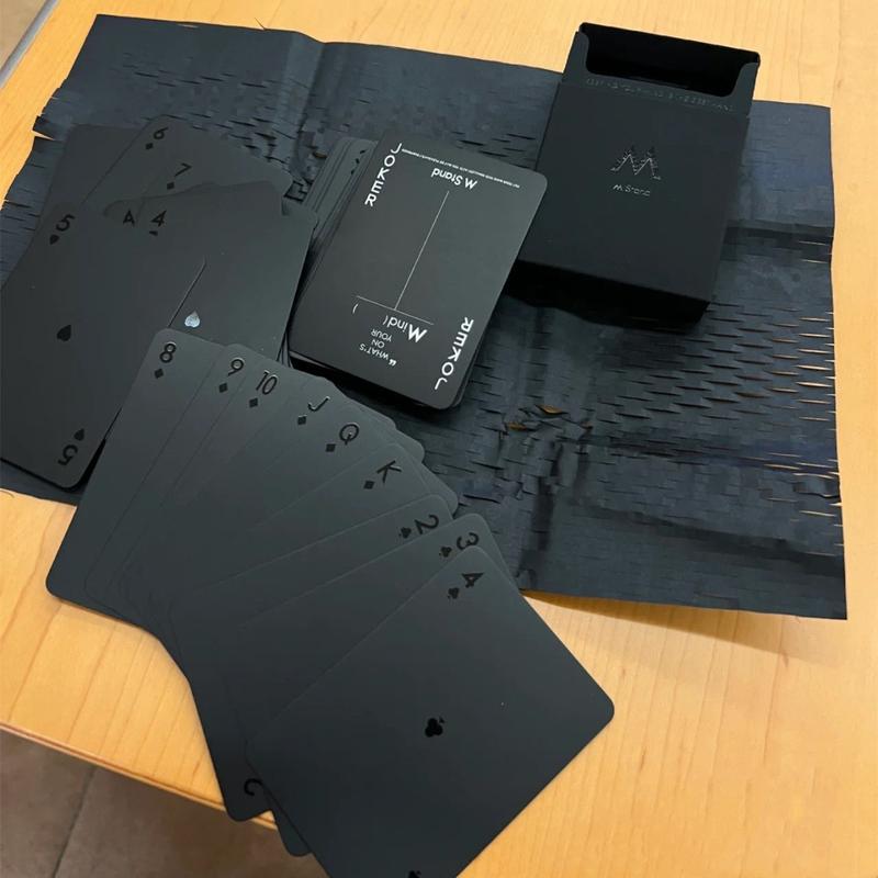 Product Introduction of Advanced Black/Advanced Laser Poker PVC Plastic Waterproof Thickened Paper Advanced Card Learning Experiment Tool Collection Commemorative Card 3