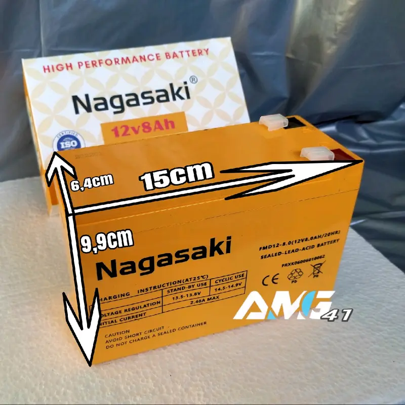 Aki / Accu Sprayer Elektrik NAGASAKI 8Ah 12V 1