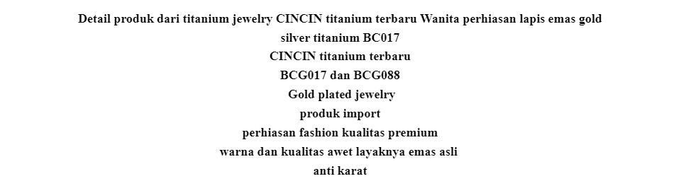 PERHIASAN WANITA CINCIN TITANIUM MOTIF LOVE PERMATA 3 SUSUN TERBARU ANTI LUNTUR/KARAT