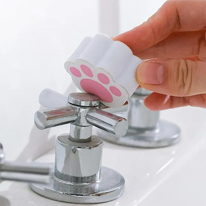 Paw Shaped Cleaning Sponge, 2 Counts/set Instantly Removing Stains Cleaning Sponge, Bathroom & Toilet Cleaning Sponge, Home Care Supplies 7