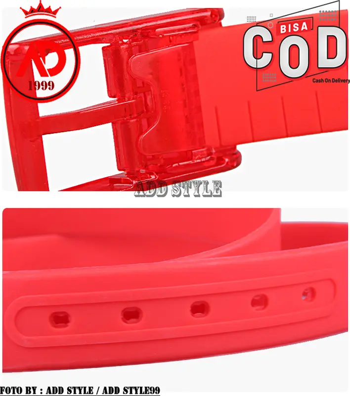 ADD STYLE99 | Ikat Pinggang Pria Unisex Gesper Rubber Untuk Golf Warna Sabuk Harum Anti Alergi Besi COD 4