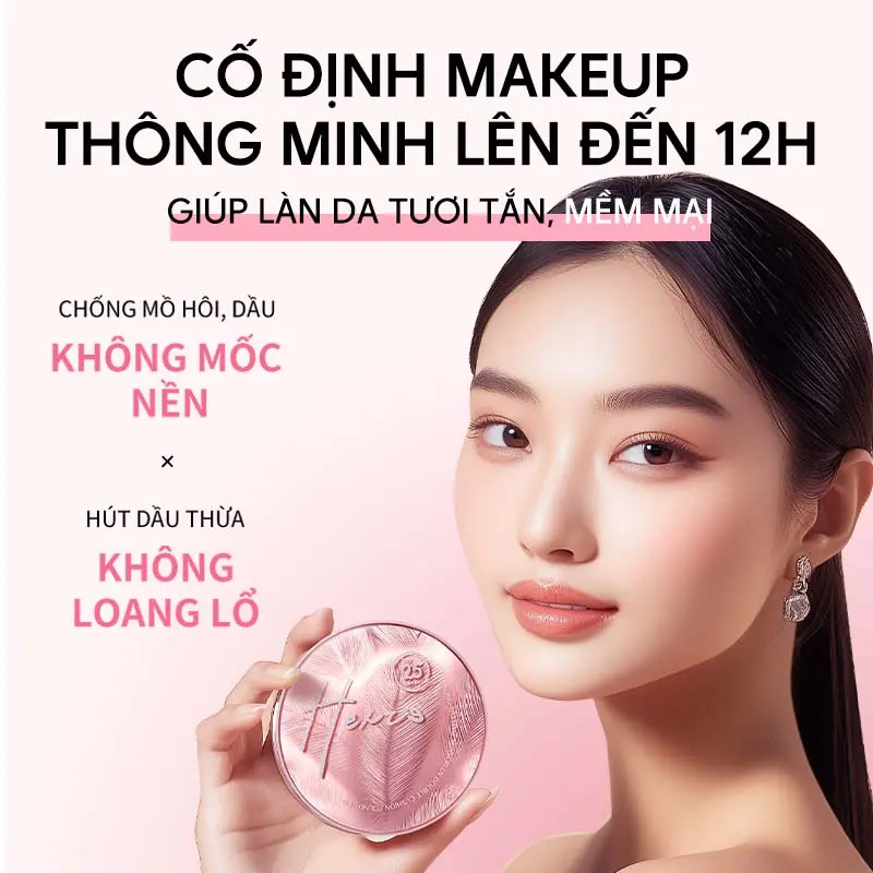 Product Introduction of HEXZE Phấn Nước 2in1 Cushion Kèm Phấn Phủ SPF25 PA+++ 13g+6.5g Chống Nắng Long Lasting Makeup Căng Bóng Tự Nhiên 0