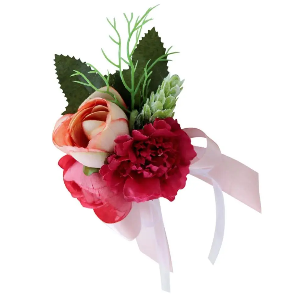Wedding Boutonniere  Silk Flower Bridal Accessories Eyelet Elegant Decorations ,