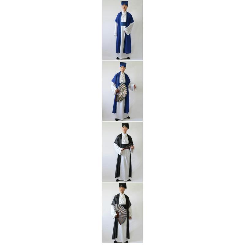 Tang Costume Han Costume Men's Chinese-Style Xiucai Costume Talent Performance Wear Ancient Costume Scholar Costume Antiquity Nationalities Performance Costume 8