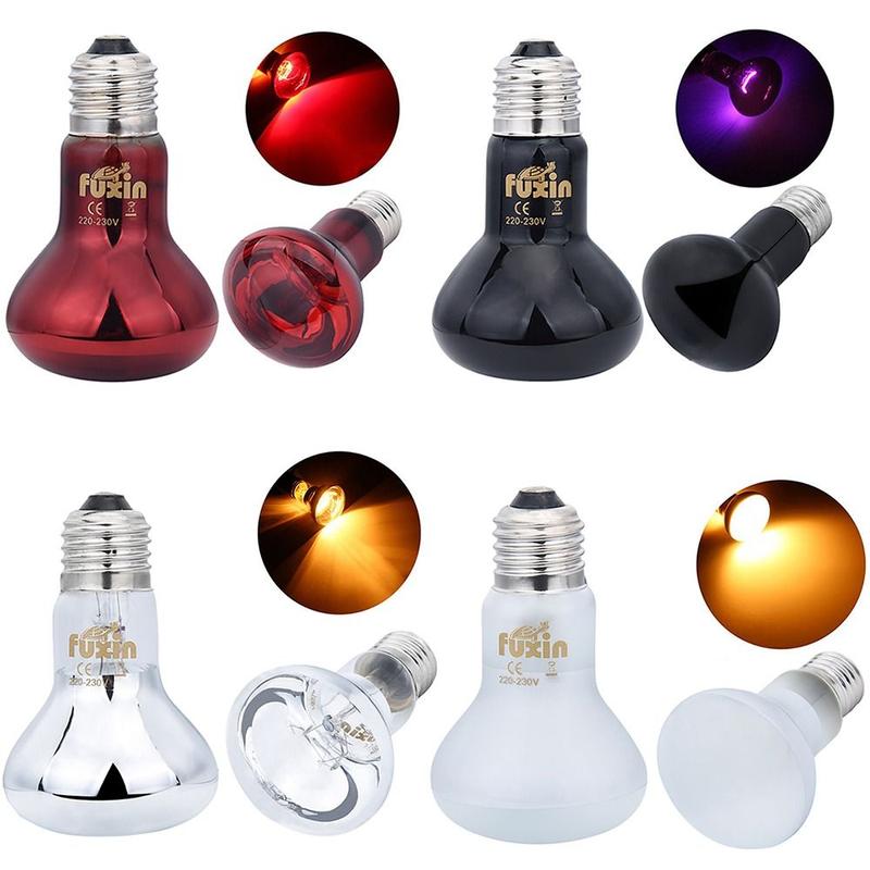 Product Introduction of Heat Preservation Light UVA Led Pet Heating Lamp Infrared Adjustable UVA Day Night Bulb 4 Kinds 25W/50W/75W/100W Reptile Heat Bulb Lizard 50