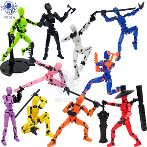 NODIA Dummy 13 Action Figure/Dummy 3D Joint Movable Action Figurines Lucky 13 Multi-sendi/Mainan Pergeseran Bentuk Bergerak Multi-Sendi/Dummy Titan 13 Action Figure